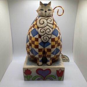 EUC Jim Shore Large Cat Statue Decor
